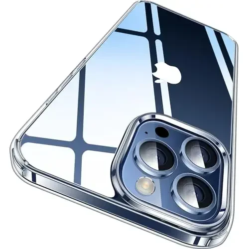 CASEKOO for iPhone 15 Pro Case Crystal Clear, [Never Yellow Technology] [10FT Mil-Grade Protection] Transparent Slim Cover Women Men 15 Pro Phone Case 6.1 inch, Clear - 1