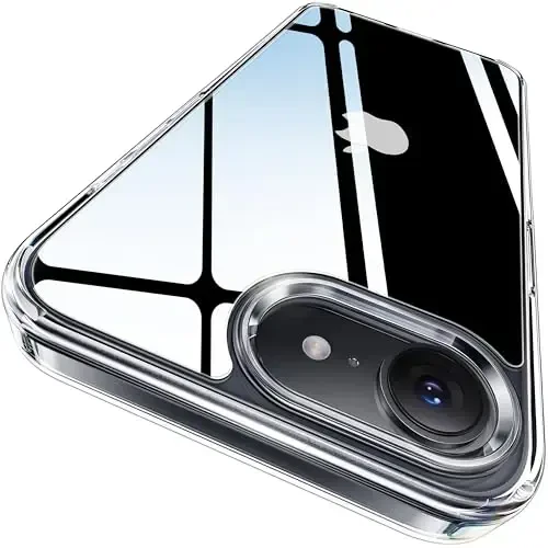 CASEKOO for iPhone 16e Case Crystal Clear, [12FT Military-Grade Protection][Never Yellow Technology] Transparent Slim Cover Women Men for iPhone 16e PhoneCase 6.1 inch, Clear - 1