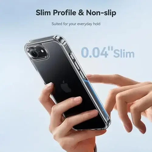CASEKOO for iPhone 16e Case Crystal Clear, [12FT Military-Grade Protection][Never Yellow Technology] Transparent Slim Cover Women Men for iPhone 16e PhoneCase 6.1 inch, Clear - 6