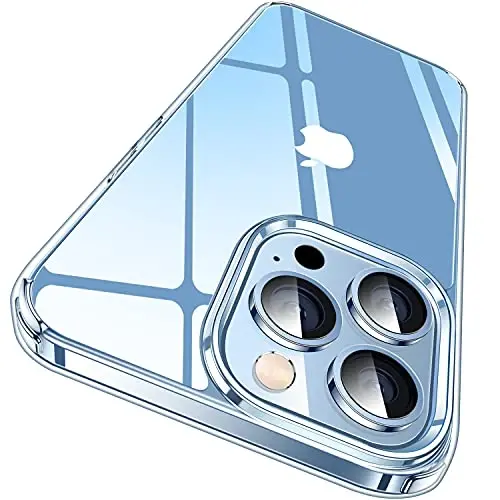 CASEKOO iPhone 13 Pro Max uchun G'ilof Kristall Tiniq, [Hech Qachon Sariq Texnologiya] [Harbiy Darajadagi Himoya] Shaffof Yupqa Qopqoq Ayollar Erkaklar uchun iPhone 13 ProMax Telefon G'ilofi 6.7 dyuym, Tiniq 