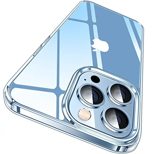 CASEKOO iPhone 13 Pro uchun g'ilof Kristalli tiniq, [Hech qachon sarg'aymaydigan texnologiya] [Harbiy darajadagi himoya] Shaffof ingichka qopqoq Ayollar Erkaklar uchun iPhone 13 Pro telefon g'ilofi 6.1 dyuym, Tiniq - 1