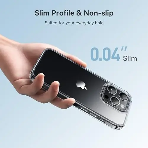 CASEKOO for iPhone 14 Pro Case Crystal Clear, [Never Yellow Technology] [Military-Grade Protection] Transparent Slim Cover Women Men 14 Pro Phone Case 6.1 inch, Clear - 5