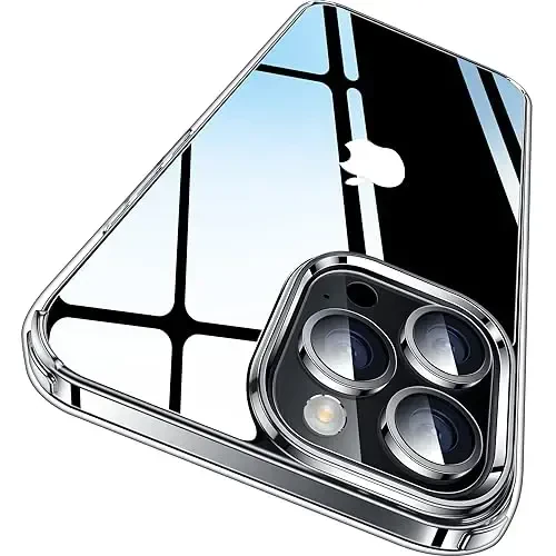 CASEKOO iPhone 14 Pro Max uchun g'ilof, tiniq kristalli, [Hech qachon sarg'aymaydigan texnologiya] [Harbiy darajadagi himoya] iPhone 14 Pro Max telefon g'ilofi 6,7 dyuym uchun shaffof ingichka qopqoq ayollar erkaklar, tiniq 