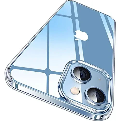 CASEKOO iPhone 15 Plus/14 Plus uchun shaffof, sarg'aymaydigan, harbiy darajadagi himoya qoplamasi. Zarardan himoya qiluvchi, shaffof telefon qobig'i. Ayollar va erkaklar uchun, 6.7 dyuym. - MODAZONE