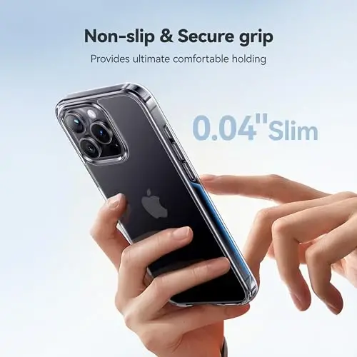 CASEKOO for iPhone 15 Pro Max Case Crystal Clear, [Never Yellow Technology] [Military-Grade Protection] Transparent Slim Cover Women Men for iPhone 15 Pro Max Phone Case 6.7 inch, Clear - 5