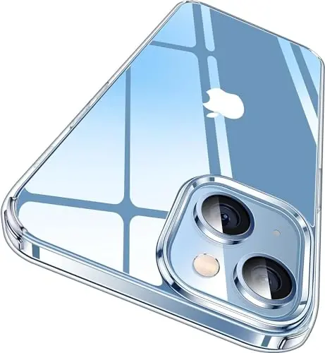 CASEKOO iPhone 15 uchun g'ilof Kristalli tiniq, [Hech qachon sarg'aymaydigan texnologiya] [Harbiy darajadagi himoya] Shaffof ingichka qopqoq Ayollar Erkaklar iPhone 15 telefon g'ilofi 6.1 dyuym, Tiniq 