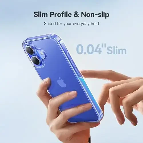 CASEKOO iPhone 16 Plus uchun g‘ilof, tiniq kristalli, [12FT harbiy darajadagi himoya][hech qachon sarg‘aymaydigan texnologiya] shaffof ingichka qopqoq ayollar erkaklar uchun iPhone 16 Plus telefon g‘ilofi 6.7 dyuym, tiniq - 5