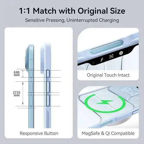 CASEKOO for iPhone 17 Air Case, [Never Yellow Technology] [Mil-Grade Drop Protection] Translucent Slim Cover Women Men for iPhone 17 Air Phone Case 6.5 inch, Frosted Light Blue - 6