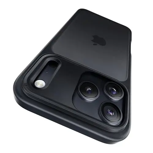 CASEKOO for iPhone 17 Pro Case, [Never Yellow Technology] [Mil-Grade Drop Protection] Translucent Slim Cover Women Men for iPhone 17 Pro Phone Case 6.3 inch, Frosted Black 
