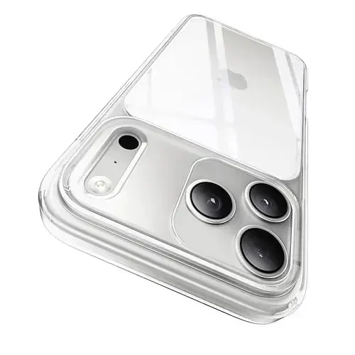 CASEKOO iPhone 17 Pro Max uchun G'ilof Silliq Kristall Tiniq, Patentlangan Sariqlikka Qarshi & Bokira TPU, 15FT Harbiy Standart Himoya, Yupqa Shaffof Ayollar Erkaklar Funda para iPhone 17 Pro Max uchun G'ilof 6.9