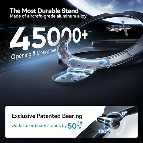 CASEKOO Ultra-Magnetic Stand for iPhone Air Case [Military Drop Protection] [Compatible with MagSafe] Shockproof Translucent Matte Slim Ring Holder Case for iPhone 17 Air Phone Cover 6.5