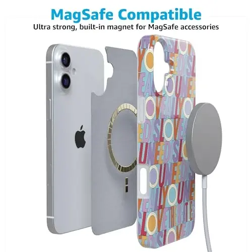 Casely iPhone 16 Case | All You Need is Love | Beatles | Compatible with MagSafe | Classic Ultra Thin Design - 3