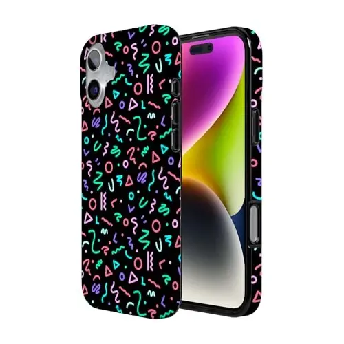 Casely iPhone 16 Case | Always Vibing | Retro | Compatible with MagSafe | Classic Ultra Slim Design - 3