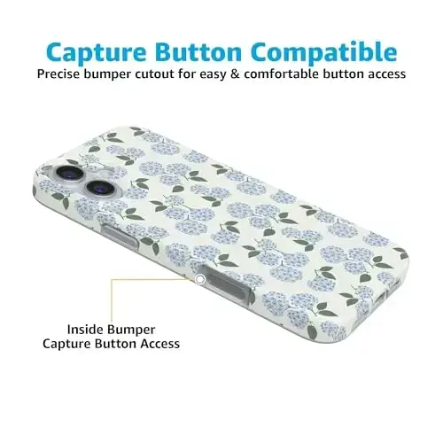 Casely iPhone 16 Case | Beige Garden | Neutral Floral | Classic Ultra Slim Case Design | Compatible with MagSafe - 4
