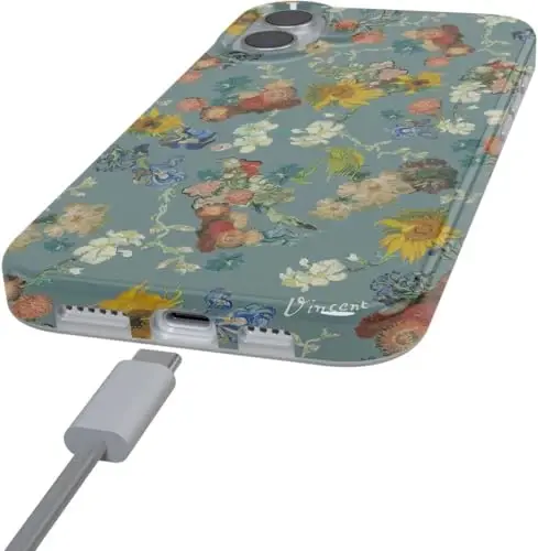 Casely iPhone 16 Case | Beige Garden | Neutral Floral | Classic Ultra Slim Case Design | Compatible with MagSafe - CASELY (1)