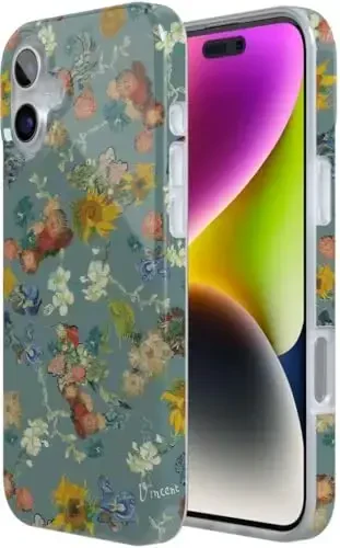 Casely iPhone 16 Case | Beige Garden | Neutral Floral | Classic Ultra Slim Case Design | Compatible with MagSafe - 5