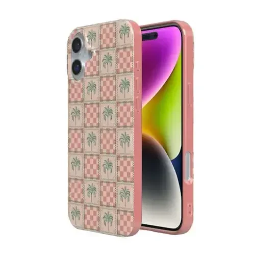 Casely iPhone 16 Case | Beige Garden | Neutral Floral | Classic Ultra Slim Case Design | Compatible with MagSafe - 6