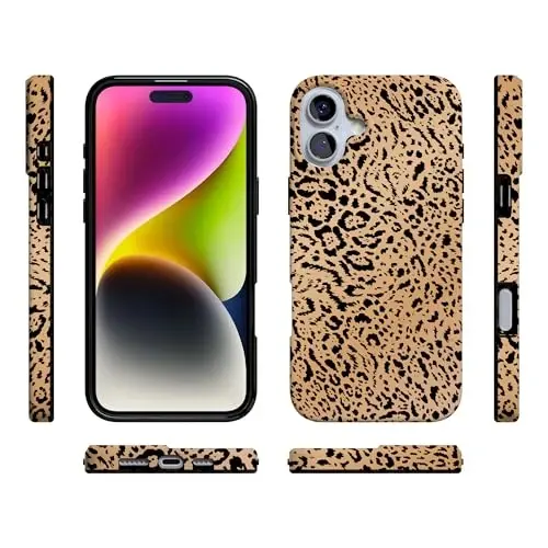 Casely iPhone 16 Case | Born to Be Wild | Jaguar Print | Compatible with MagSafe | Classic Ultra Slim Design - 6