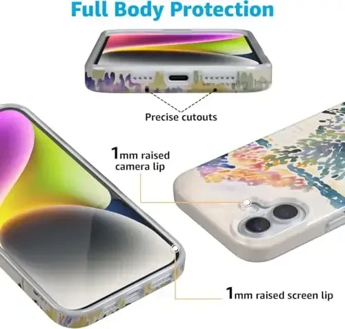 Casely iPhone 16 Case | Calm Waters | The Met Series Case | Classic Ultra-Slim Design | Compatible with MagSafe - 5