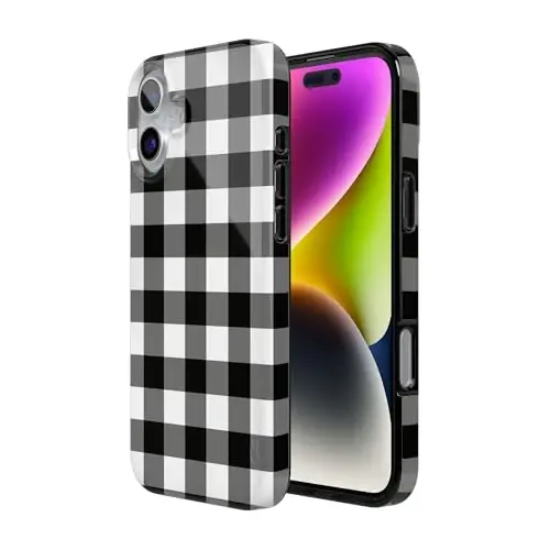 Casely iPhone 16 Case | Check Me Out | Checkerboard | Compatible with MagSafe | Classic Ultra Slim Design - 2