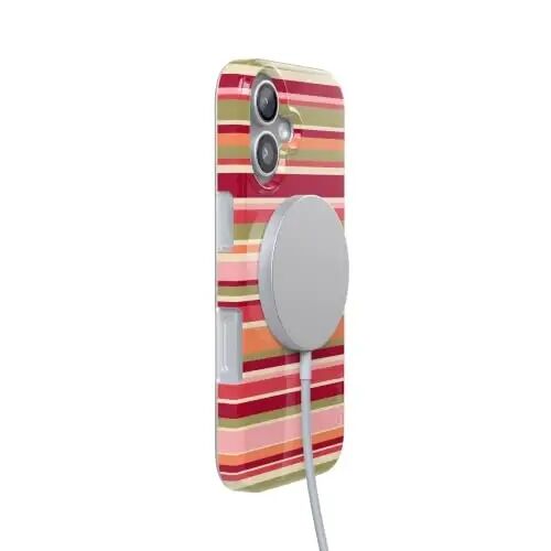 Casely iPhone 16 Case | Citrus Stripes | Poolside Print | Compatible with MagSafe | Classic Ultra Thin Design - 3