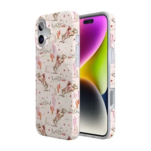 Casely iPhone 16 Case | Cowgirl Canyon | FashionPass x Casely | Compatible with MagSafe | Classic Ultra Slim Design - 3