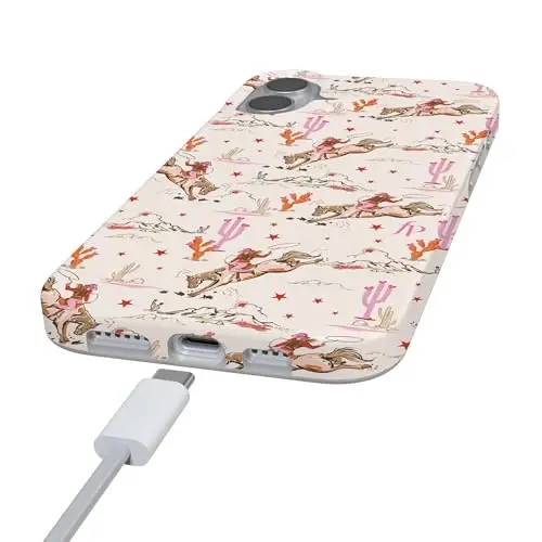 Casely iPhone 16 Case | Cowgirl Canyon | FashionPass x Casely | Compatible with MagSafe | Classic Ultra Slim Design - 5