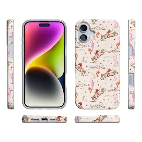 Casely iPhone 16 Case | Cowgirl Canyon | FashionPass x Casely | Compatible with MagSafe | Classic Ultra Slim Design - 6