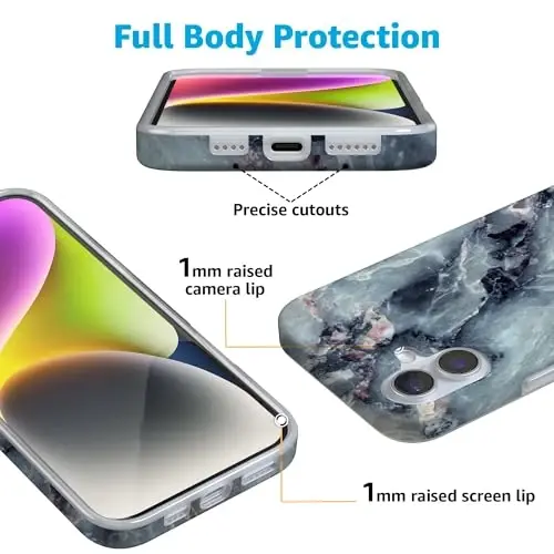 Casely iPhone 16 Case | Deep Sea | Blue Marble | MagSafe bilan mos keladi | Klassik Ultra yupqa dizayn - 2