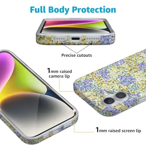 Casely iPhone 16 Case | Dream Garden | Cottagecore | Compatible with MagSafe | Classic Ultra Slim Design - 2