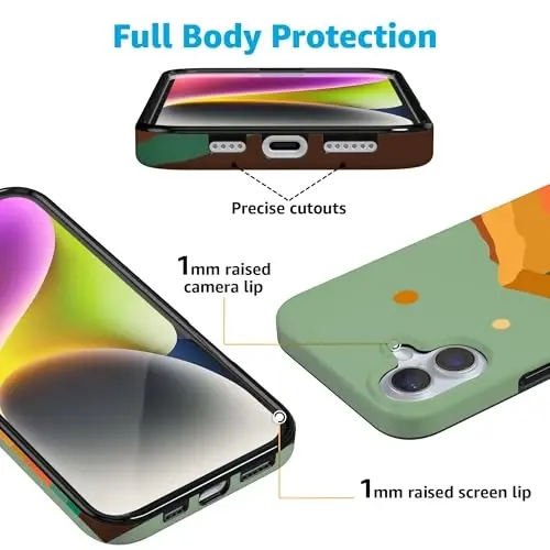 Casely iPhone 16 Case | Endless Peaks | Colorblock Mountain | Compatible with MagSafe | Classic Ultra Slim Design - CASELY (1)