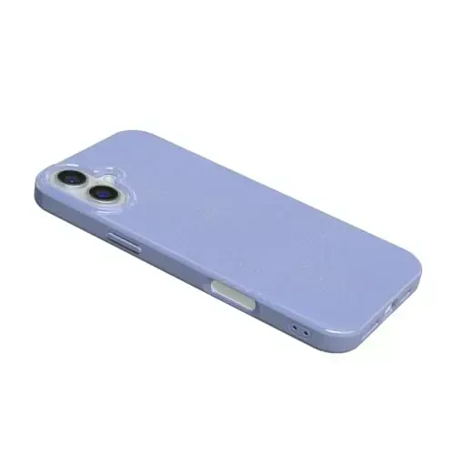 Casely iPhone 16 Case | First Light | Periwinkle Pastel Shimmer Glitter | Classic Ultra-Slim Design | Compatible with MagSafe - 7