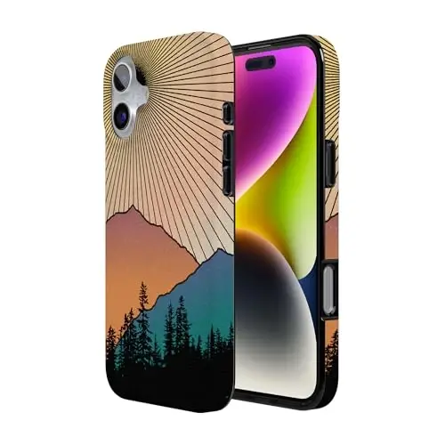 Casely iPhone 16 Case | Golden Hour | Mountain Sunset | Compatible with MagSafe | Classic Ultra Slim Design - 3