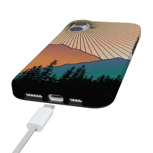 Casely iPhone 16 Case | Golden Hour | Mountain Sunset | Compatible with MagSafe | Classic Ultra Slim Design - 5