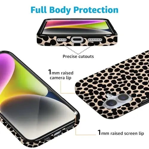Casely iPhone 16 Case | Lost in Spots | Cheetah Print | Compatible with MagSafe | Classic Ultra Slim Design - 2