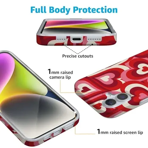 Casely iPhone 16 Case | Love Song Remix | Ombre Hearts | Compatible with MagSafe | Classic Ultra Slim Design - 3
