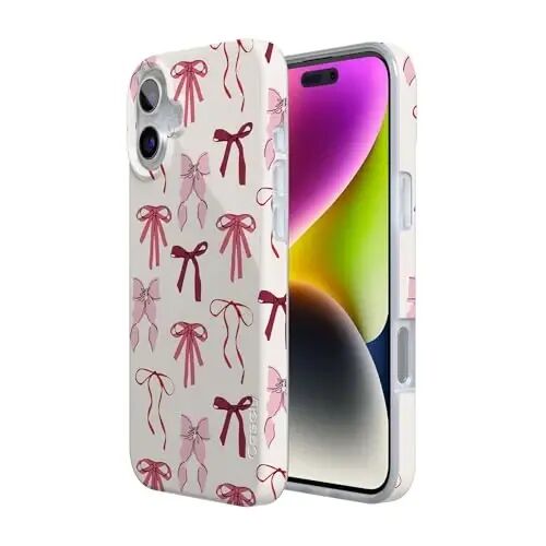 Casely iPhone 16 Case | Lover Girlie | Pink Bows | Compatible with MagSafe | Classic Ultra Slim Design - Casely (1)
