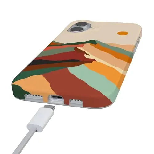 Casely iPhone 16 Case | Magic Mountain | Colorblock | Compatible with MagSafe | Classic Ultra Slim Design - 5