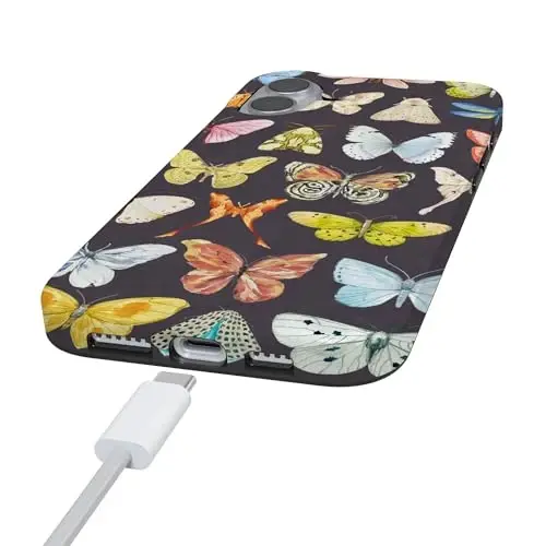 Casely iPhone 16 Case | Midnight Monarch | Jenna Palek x Casely | Compatible with MagSafe | Classic Ultra Slim Design - 5