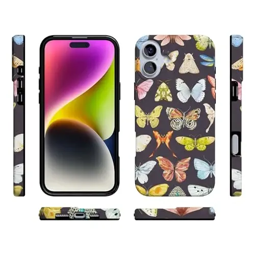 Casely iPhone 16 Case | Midnight Monarch | Jenna Palek x Casely | Compatible with MagSafe | Classic Ultra Slim Design - 6