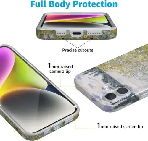 Casely iPhone 16 Case | Monetning yozgi manzarasi | Met seriyasi | Klassik ultra yupqa g'ilof dizayni | MagSafe bilan mos - 4