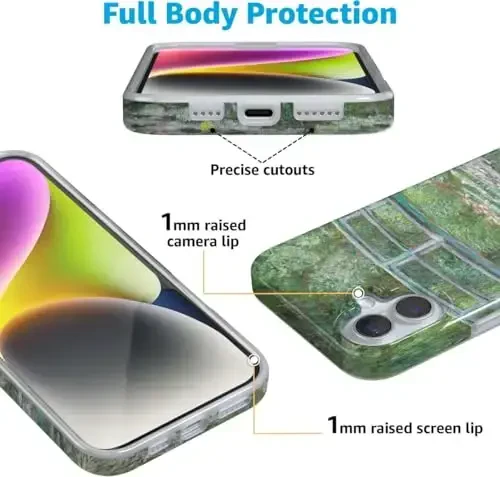 Casely iPhone 16 Case | Monet’s Bridge | Limited Edition Phone Case | Classic Ultra-Slim Design | Compatible with MagSafe - 5