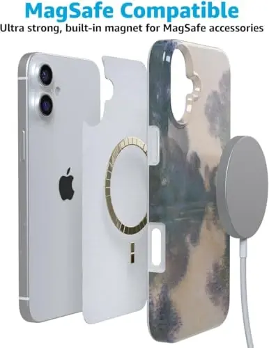 Casely iPhone 16 Case | Monet’s Morning | Limited Edition Phone Case | Classic Ultra-Slim Design | Compatible with MagSafe - 7