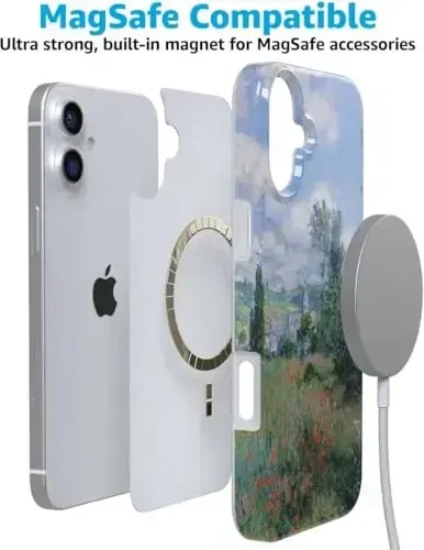 Casely iPhone 16 Case | Monet's View | Limited Edition | Classic Ultra Slim Case Design | MagSafe bilan mos - 7