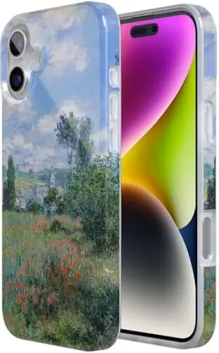 Casely iPhone 16 Case | Monet's View | Limited Edition | Classic Ultra Slim Case Design | MagSafe bilan mos - 5