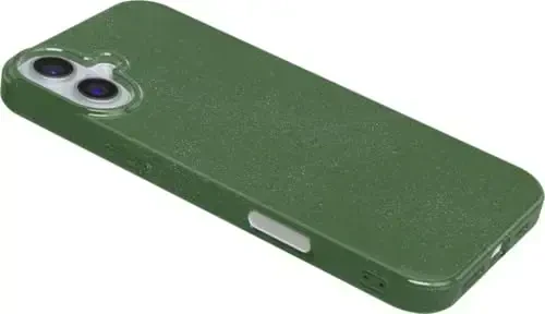 Casely iPhone 16 Case | Mystic Moss | Green Enchanted Shimmer Glitter | Classic Ultra-Slim Design | Compatible with MagSafe - 3