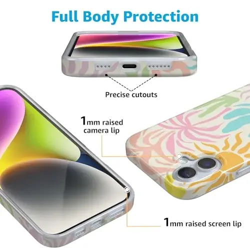 Casely iPhone 16 Case | Oasis | Pura Vida | MagSafe bilan mos | Klassik Ultra Yupqa Dizayn - CASELY