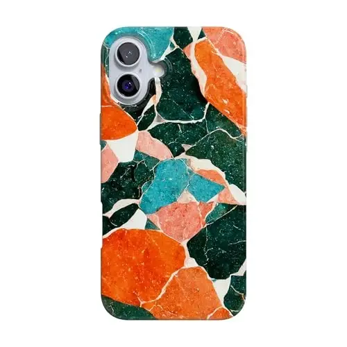 Casely iPhone 16 Case | of Quartz! | Sculpted Marble | Compatible with MagSafe | Classic Ultra Slim Design 