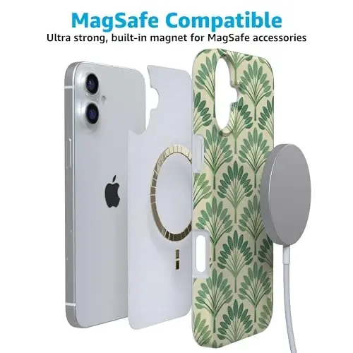 Casely iPhone 16 Case | Palm Royale | Palm Beach | Compatible with MagSafe | Classic Ultra Slim Design - 4