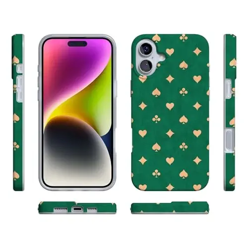 Casely iPhone 16 Case | Royal Flush | French Deck | Compatible with MagSafe | Classic Ultra Slim Design - 6